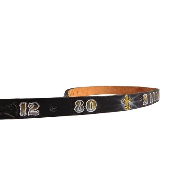 New Orleans Saints Boy Leather belt 36" - Picture 2 of 7